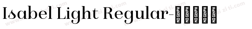 Isabel Light Regular字体转换